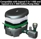 10 Pcs Pond Filter Maintenance Kit, Pond Filtration Replacement Pads, Filter Foam Pad Media Set for Model 5 in 1 300 Gal and 6 in 1 900 Gal Water Pump Improving Outdoor Water Quality