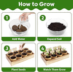 LUOJIBIE 8 Herb Indoor Garden Kit for Beginners, Complete Windowsill Growing Gifts Set, Mothers Day Gifts for Mom Women, Unique Christmas Birthday Gifts for Girls Boys Men Housewarming, Kitchen Decor