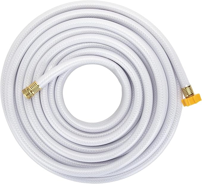 Camco TastePURE 75-Ft Water Hose - RV Drinking Water Hose Contains No Lead, No BPA & No Phthalate - Features Reinforced Design & Crafted of PVC - 5/8” Inside Diameter, Made in the USA (21008)