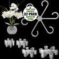 32 Pack Upgraded Plant Stem Support, Monstera Plant Support, Nearly Invisible Support for Indoor Plants, Reusable Stem Holders, 4 Sizes Plants Accessories, Plant Stabilizer Indoor