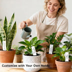 KINGLAKE Plant Labels,Plastic Plant Tags 4 Inch,200 Pcs Nursery Garden Labels Plants Markers for Outdoor Garden Waterproof,Plants Name Tags White with Marking Pen