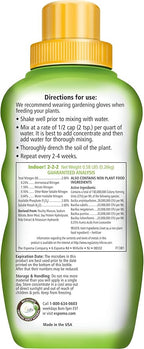 Espoma Organic 8 Ounce Concentrated Indoor! Plant Food - Indoor Plant Fertilizer for Large & Small Plants Like Pothos, Fiddle Leaf Fig, Monstera, Snake & Palms