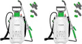 VIVOSUN 1.35 Gal/5L Pump Sprayer, Garden Water Sprayer for Plants, Weeds & Lawn Care, with 3 Nozzles, 50'' Long Hose & Pressure Relief Valve (Pack of 2)