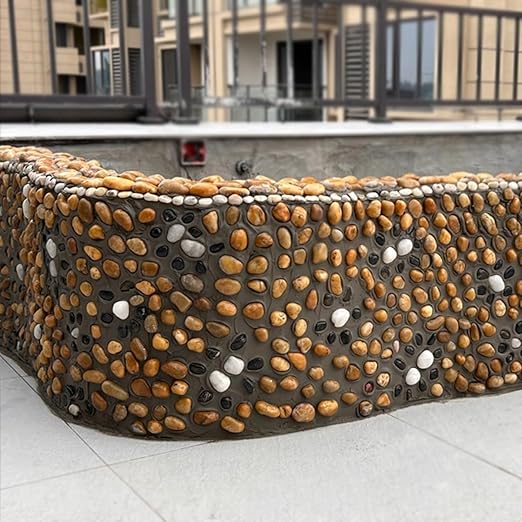YISZM 20lbs Yellow River Rocks for Landscaping, 2-3 Inch Natural Pebbles for Indoor Plants, High Polished Decorative Stones Vase Filler Fish Tank Aquariums Garden