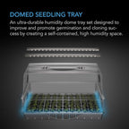 AC Infinity Heavy-Duty Large Humidity Dome w/Full Spectrum LED Grow Light Bars, Samsung LM301H EVO Diodes, 3mm Thickest Dome and 6x12 Trays, Vent Extension Panels, for Seed Starting and Propagation