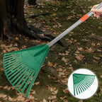 Beaupretty 2pcs Plastic Garden Rake Head Replacement for Leaf Collecting and Lawn Cleaning, Green Outdoor Tool for Gardening and Landscape Debris Removal