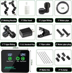 Reptile Mister Automatic Misting System, Reptile Humidifiers with Smart Timing Controller, Terrariums Humidifier with 360°Adjustable Misting Nozzles, Rainforest Ecosystem Sprayer…