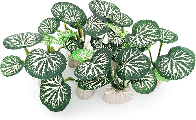 6PCS Aquarium Plants Fish Tank Decorations Betta Silk Plastic Plants for Aquarium Decor