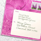 Freshcut Paper Pop Up Cards, Mini Orchid Oasis (Set of 2), 6 Inch Mini Sized Forever Flower Bouquet 3D Popup Greeting Cards, Birthday Card, Get Well Gifts, Blank Notecard & Envelope