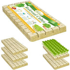 Halatool 1 Inch Rockwool Cubes Garden Rock Wool Stonewool Grow Cubes Starter Plugs for Hydroponics Soilless Cultivation Clone Plants Germination Start (6 Sheets, 300 Plugs in Total)