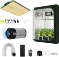 MELONFARM Grow Tent Complete Setup, 100W Full Spectrum LED Grow Light &48"x24"x60"Grow Tent Bundle, 4" Efficient Airflow Ventilation System with Soundproof Duct Connector