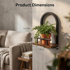 Amaoot Floating Shelves Set for 3, Wall Planters for Indoor Plants, Hanging Shelves Wall Shelf Plant Holder for Living Room Decor, Bathroom, Bedroom, Kitchen, Office