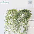 3 Packs Fake Hanging Plants with White Pots, 37" Artificial Hanging Plants for Wall Decor, Fake Plants Mandala Vine Indoor/Outdoor for Home Bathroom Bedroom Kitchen Office Room Decor
