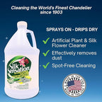 Sparkle Plenty Silk Sensation Artificial Flower & Plant Leaf Cleaner and Shine - Fake Flower Dusting Spray -Silk Plant Cleaner Spray No Wipe - Drip Dry Cleaning Supplies for Artificial Tree (1 Gallon)