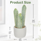 DILATATA 9.8' Small Old Man Cactus Faux Cacti Plant ARTIFICIAL Cactus for Home Garden Office Decor Housewarming Gifts