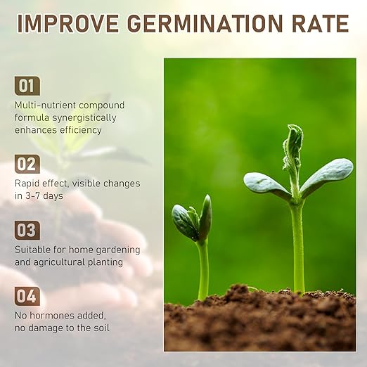 2 Pack 200g Soil Activators, Organic Soil Activators and Plant Fertilizers, Premium Soil Activated Treasure, Water-Soluble Formula, Promoting Growth for Vegetables & All Plants