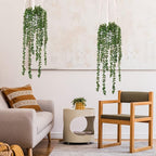 CEWOR 8pcs Artificial Succulents Hanging Greenery Plants Fake String of Pearls for Wall Home Garden Outdoor Decor (24 Inches Each Length)