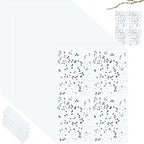 Qualirey 100 Pcs 6 x 8 Inch Sticky Traps for Plant Double Sided Sticky Trap for Gnats with Twist Ties Fly Traps for Fruit Insect Fungus Bugs Indoor Outdoor (White)
