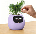 PLANTSIO Ivy Interactive AI Desk Companion, Smart Plant Pet with 100+ Expressions, Cute Indoor Planter for Office Decor, Unique Gift for Plant Lovers & Coworkers(Violet)