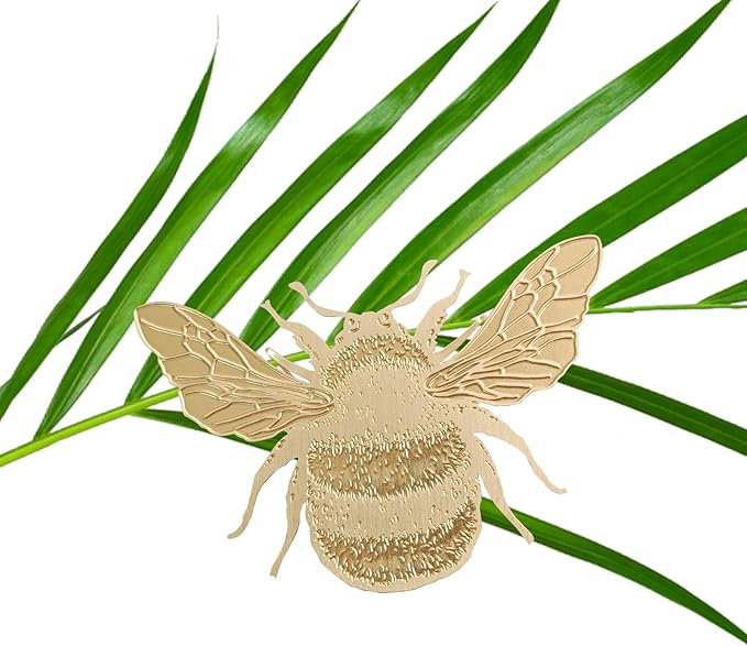 Rainteam Plant Animal Decor Brass Plant Charms for Live Plants Cute Animal Plant Hanger Ornaments for Pots Garden Plant Decorations Plant Accessories Gift for Plant Lovers(2 Bee)