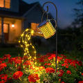 Solar Watering Can Lights Waterproof, Solar Lights Outdoor Decorative Garden Decor Metal Hanging Lights for Outside Patio Pathway Yard, Christmas Birthday Gardening Gifts