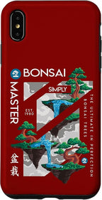 iPhone XS Max Zen Bonsai Tree Niwaki Japanese Garden Art Botanists Case