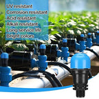 Threlaco 4 Pack Air Release Valve Air and Vacuum Relief Male Thread Bleeder Valve Vent Irrigation Water Saving System for Agricultural Drip Systems (3/4 Inches)