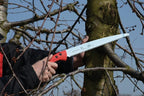 FELCO 611 Pruning Saw – Straight Pull-Stroke Saw for Tree Trimming & Forestry | Tree Branch Cutter | Handsaw with Tapered Hardened Steel 13" Blade, Non-Slip Handle, Carrying Sheath, Swiss Precision