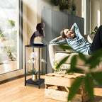 Plant Stand Indoor Outdoor Heavy Duty Wrought Iron Pedestal Stands Metal Plant Stand Decorative Flower Stand for Patio Garden Deck Living Room