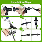Upgraded 230FT Drip Irrigation System with 1/4" Soaker Hose -Weeping Technology for Deeper Root Watering,Garden Watering System for Raised Beds, Greenhouse, Lawn - Save 70% Water