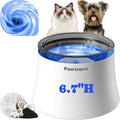 Pawtners Pet Dog Water Fountain with Vortex Filter, 1 Gal/3.5L Water Bowl Dispenser for Medium Small Dog/Cat, Automatic No Spill Cat Fountain for Inside, Deep Drinking Area and Quiet Pump, 6.7" H