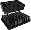 RooTrimmer 54 Cell Seed Starter Trays, 2.8" Deep Plug Tray Seedling for TD377 Nursery Tray, Super Thick Reusable Trays for Easy Transplantation (11.14inch ×14.6 inch, 5-Pack)
