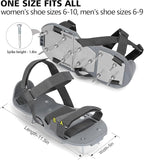 Lawn Aerator Shoes for Grass - Pre-Assembled Grass Aerator Shoes for Lawn - Soil Yard Aerator Tool for Aerating Patio Garden, Gray, Medium Size