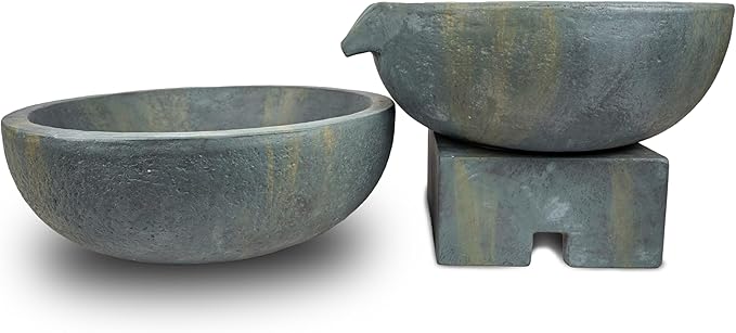 Aquascape Spillway Bowl and Basin Fountain Kit, 19 inch /21 inch Dia (49/52 cm), 78248