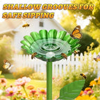 Mellbree Bee Watering Station, 6-Pack Metal Flower Bee Bath for Garden – Attract Butterflies & Pollinators – Colorful Outdoor Garden Stakes for Yard, Patio, Butterfly Garden, Gardening Essentials