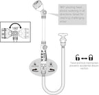 Eden 98653 Pro Metal 6-Pattern 18” Watering Wand and Metal Garden Nozzle Value Bundle