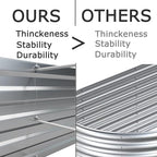 8x4x1ft(2 PCS) Galvanized Raised Garden Bed,Outdoor Planter Box Metal Patio Kit Planting Bed for Vegetables Flowers Herb,Gray