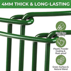 LEOBRO Plant Support Plant Stakes, 12pcs Peony Cages and Supports, Metal Garden Stakes Plant Supports, Plant Support Stakes, for Peony, Tomato, Hydrangea, Indoor Outdoor Plants, 10" W x 24" H