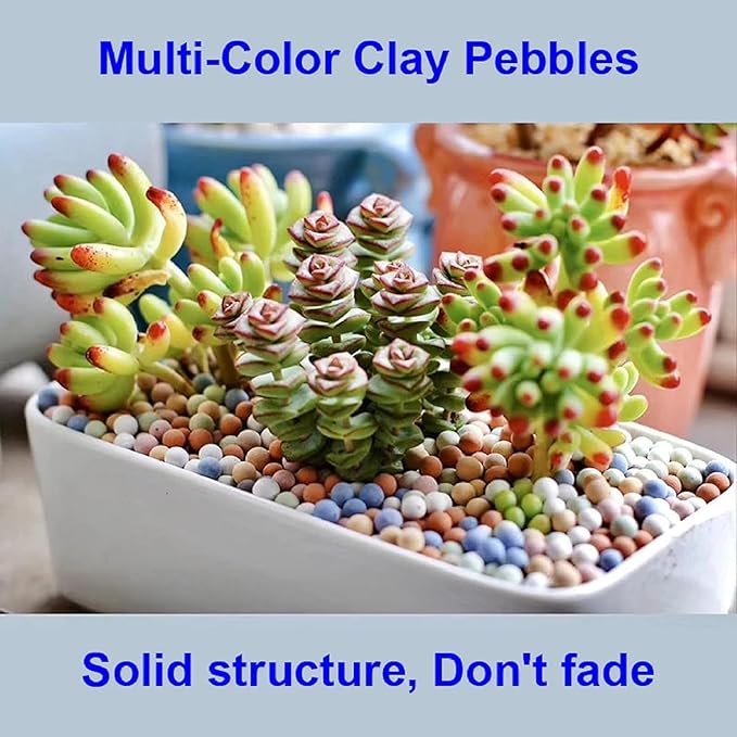 180g Garden Soil,Clay Pebbles Gardening Ceramsite Orchid Rocks Drainage Water Purification Ceramsite Decor Cultivation Soil Stone Horticultural Grade for Soil Hydroponics Aquaponics,Diameter 8-10mm