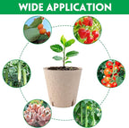 BEWBBAT 100 Pack Peat Pots for Seedlings, 3.15 Inch Plant Starter Cups with Drainage Holes, Garden Germination Nursery Pots with 30 Plant Labels, 2 Transplant Tools for Herb, Vegetables, Plants