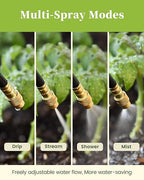RAINPOINT Drip Irrigation System, No Pipe, only 6pcs Adjustable Copper Nobbles for Greenhouse, Lawn, Raised Beds, Outdoor Plants, 360°Adjustable and Quick Connectors