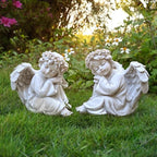 Angel Statue Garden Decor for Outside Solar Yard Art Outdoor Decorations Patio Porch Home Lawn Ornaments Christmas Light up Figurine Backyard Memorial Gift Idea Mom Mother Grandma