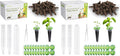 URUQ 140Pcs Hydroponic Pods Supplies: Compatible with AeroGarden Grow Anything Herb Kits - Includes Grow Sponges Grow Baskets Grow Domes Labels - Hydroponics Supplies for Most Brand (Pack of 2)
