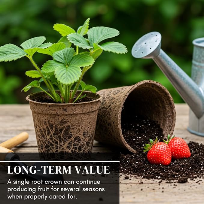 All Star Strawberry Plants - Grow Giant Strawberries - Bare Root Plants (15 Strawberry Plants)