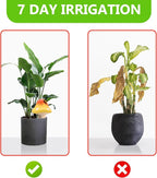 4 Pack Terracotta Watering Spikes, Vacation Self-Watering Planters Devices, Continuous Moisture with Slow Release Watering System Mushroom Shape