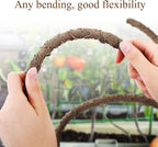 Canlierr 4 Pcs Reptile Vines, Flexible Bendable Jungle Climbing Vine Terrarium, Fake Plants for Reptiles, Artificial Leaves Terrarium Tank Pet Habitat Decor for Bearded Dragons, Lizard, Snake, Gecko
