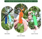 Plant Tags GVKES 200PCS, Thick Waterproof Plant Labels, Weather Resistant Tree Tags Garden Markers for Indoor Outdoor Gardening, Potted Plants, Vegetables, Greenhouse (Light Blue)