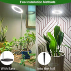 Aokrean Grow Lights for Indoor Plants Full Spectrum, 80 LEDs Plant Light for Indoor Plants, Height Adjustable 6.3in Desktop Growing Lamp with Auto Timer 6/12/16Hrs, 3 Optional Spectrums,5 Brightness