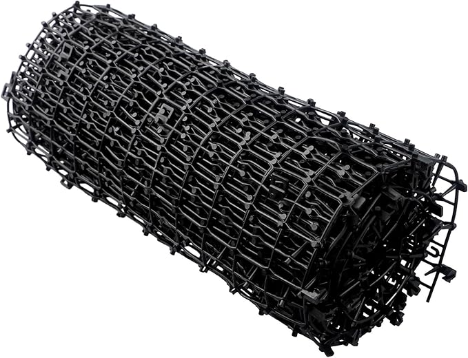 Cat Dog Scat Mat 2M, Plastic Spike Deterrent Strip For Garden, Humane Animal To Protect Plants And Pots From Digging And Climbing, Black