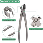 M METERXITY Bonsai Tool - 8.3 Inch High Carbon Steel Concave Cutter, Bonsai Tree Plants Modeling Tools, Applying to Gardening Pruning Knobs/Branches (210mm, Gray)